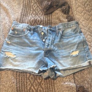 Madewell Blue Casual Jean Shorts